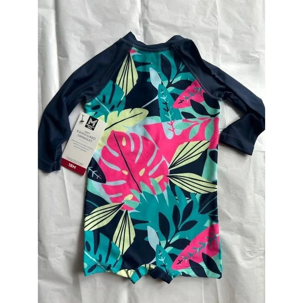 New! Baby Rashguard One-Piece Swimsuit